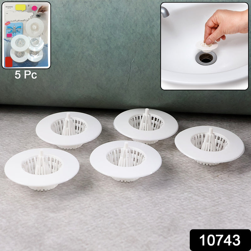 5 Pcs Multipurpose Sink Drain Hair Catcher Strainer Filter (3045 Mm)