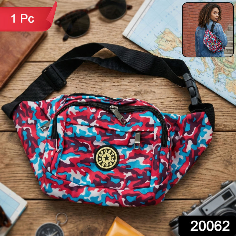 Stylish Multi-purpose Waist Bag Cross-body Sling Pouch (1 Pc)