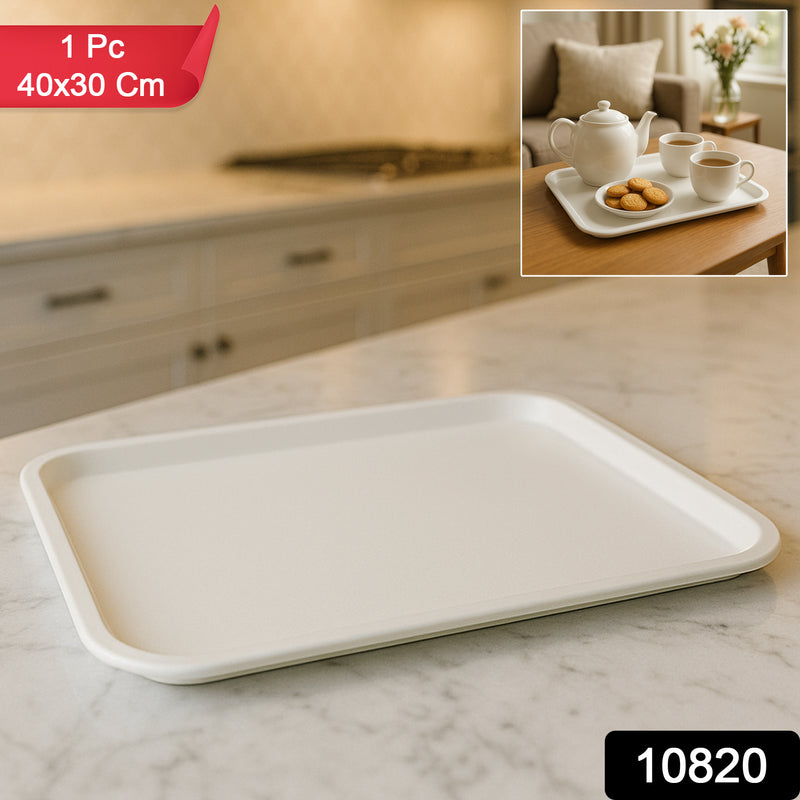Plastic Serving Tray Plate 40 30 Cm (1 Pc)