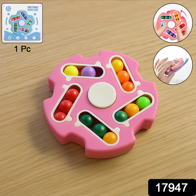 Fidget Magic Cube Spinner Toy Multi-track Finger Puzzle