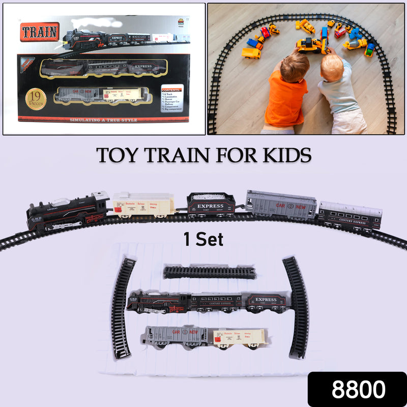 Toy Train Set For Kids Battery Operated Train With Track Set