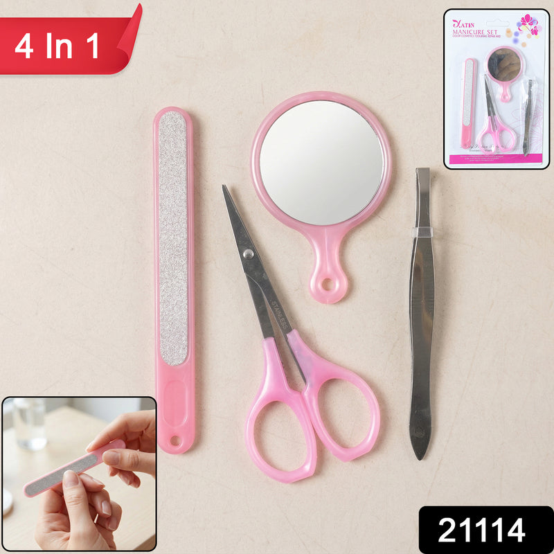 4 In 1 Manicure Pedicure Grooming Kit