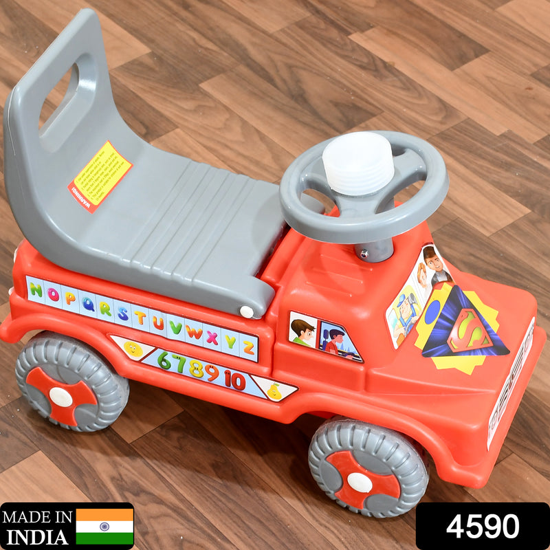 4590 Kids Baby City Ride On Push Car Ride With Backrest Musical Horn For Children Kids Toy Ride-on Kids Toys Toddler Baby Toy Baby Car Suitable For Kids Boysgirls