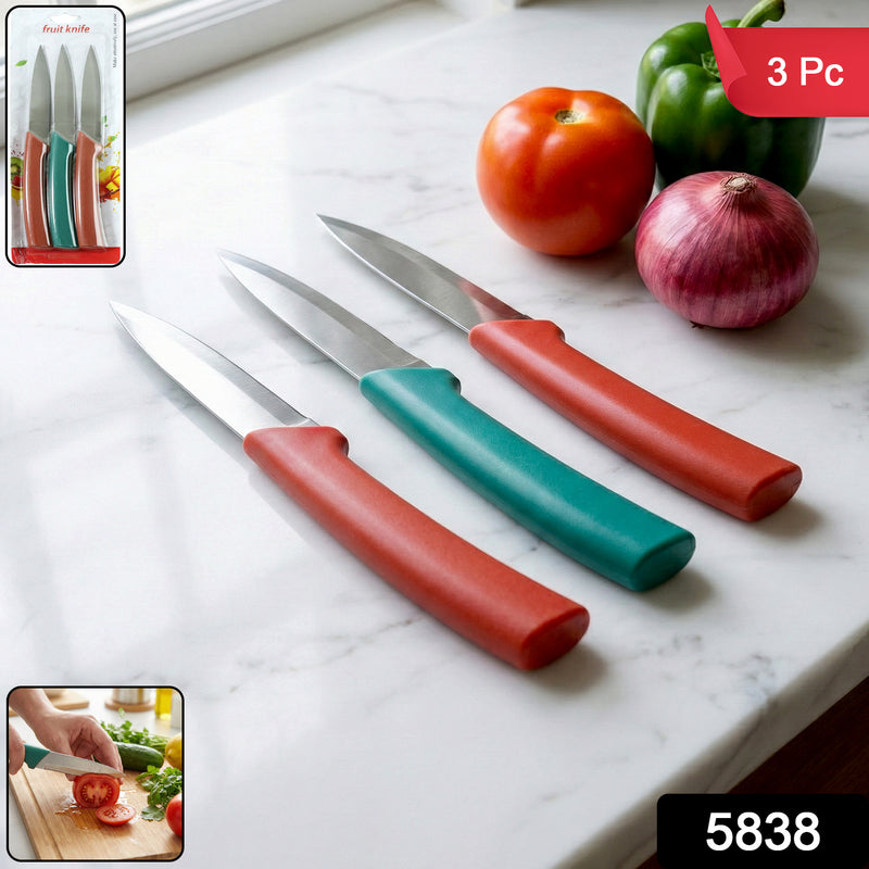 Multipurpose Kitchen Fruit Vegetable Cutting Knife Set (Pack Of 3)