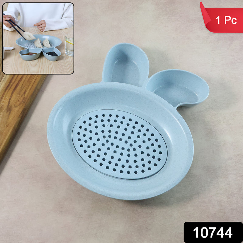 Multi-purpose Dumpling Snack Serving Plate (1 Pc)