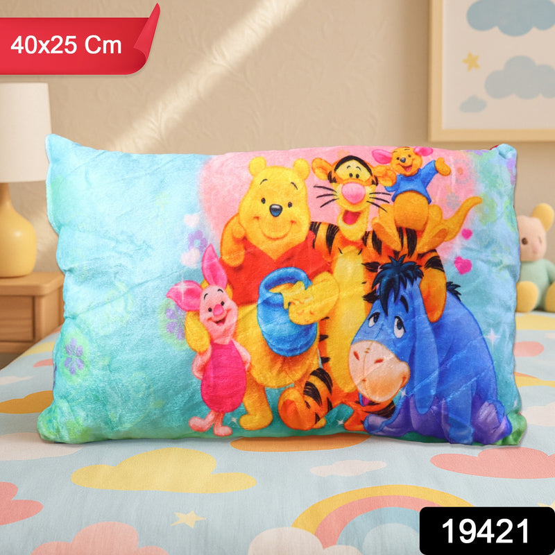 Soft Plush Cartoon Character Kids Pillow (40 X 25 Cm 1 Pc)