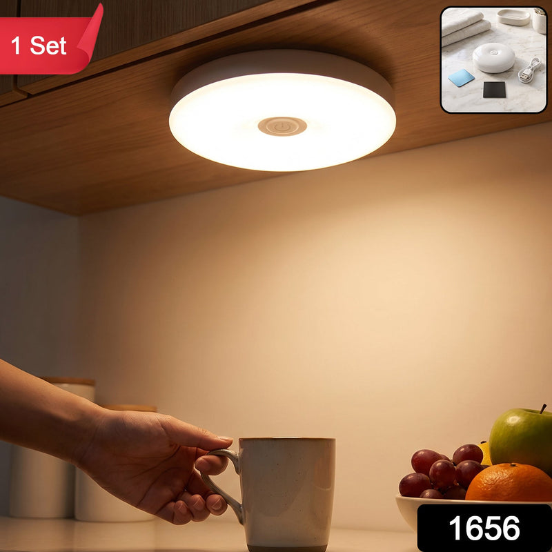 Usb Rechargeable Magnetic Motion Sensor Led Light For Cabinet Home (1 Set)