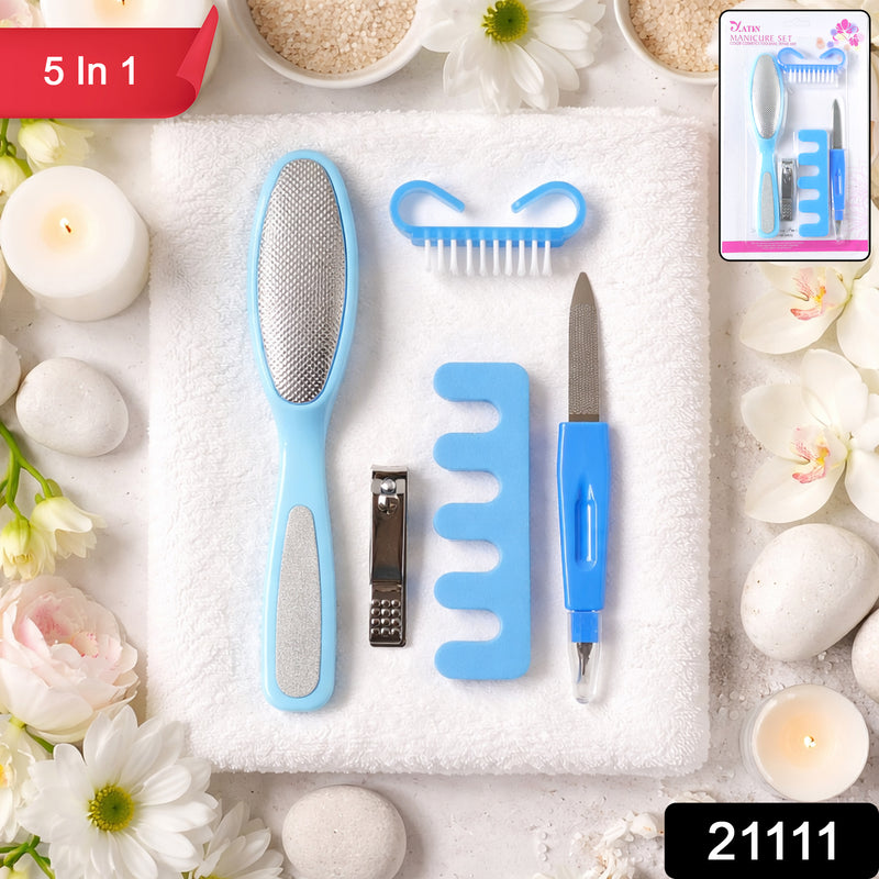 5 In 1 Manicure Pedicure Nail Care Kit (1 Set)