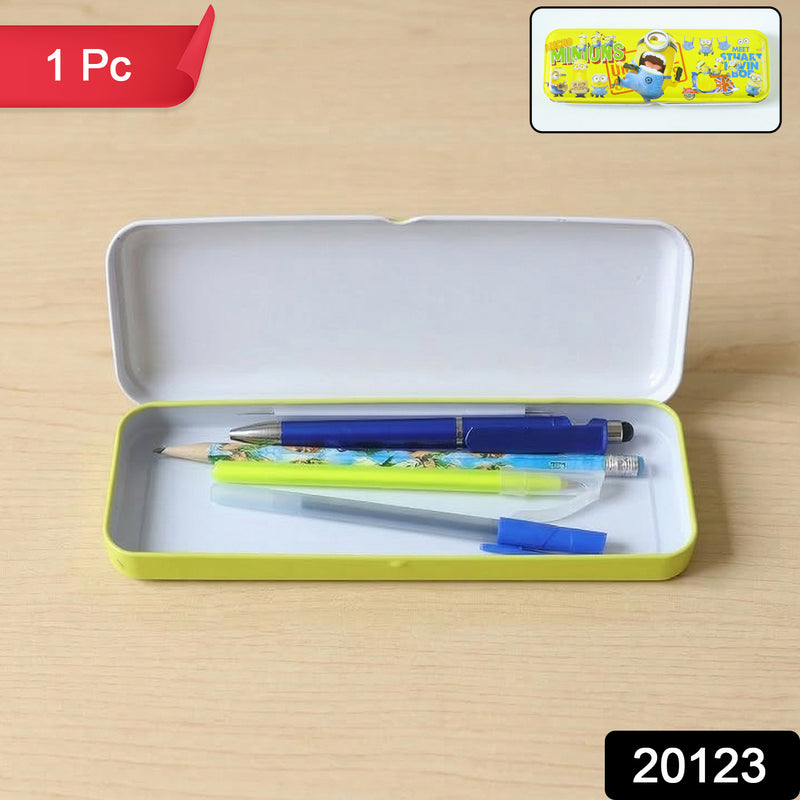 Cartoon -themed Metal Pencil Box With Cute Design (1 Pc Mix Design)