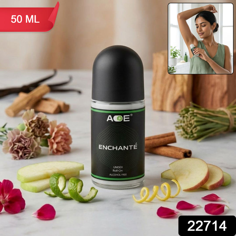 Aoe Premium Long Lasting Unisex Roll-on Deodorant Body Fragrance (1 Pc 50 Ml  Green)