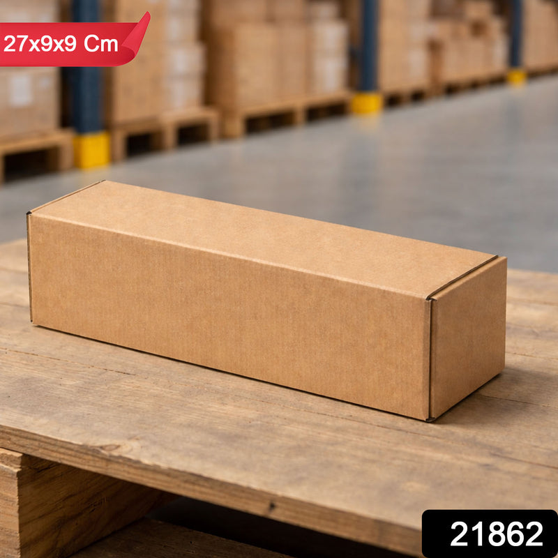 Heavy-duty Brown Box For Product Packing (27x9x9 Cm  1 Pc)