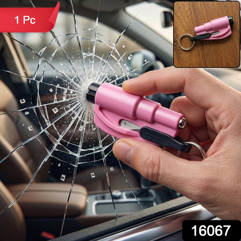 Keychain Car Window Glass Breaker Seat Belt Cutter Tool