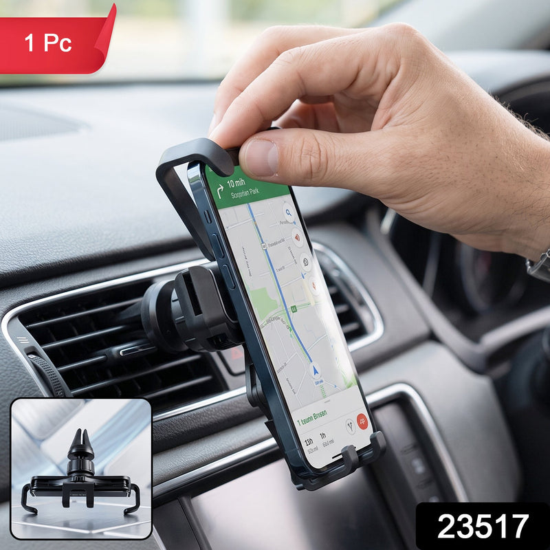 Plastic Car Mobile Phone Holder Air Vent Mount 360 Degree Rotating (1 Pc)