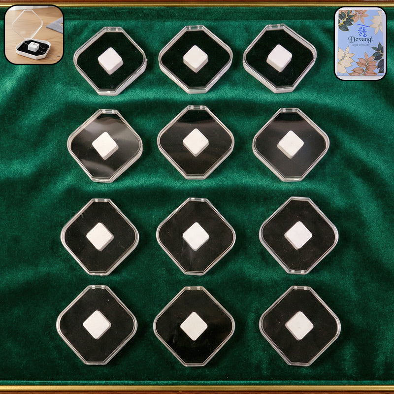 Jewellery Display Storage Box For Rings Earrings  Small Items (12 Pc)