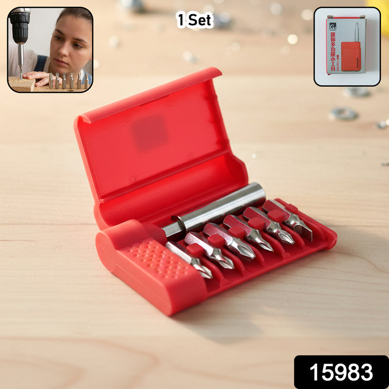 Mini Precision Screwdriver Bit Set With Magnetic Bit Holder (1 Set 6 Bit)